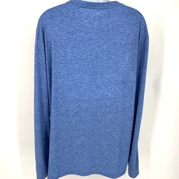 Deyeek Unisex Adaptive Post Surgery Full Snap Long Sleeve Blue T Shirt Size M - Picture 3 of 8